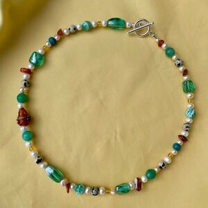 Handmade Beaded Pearl Necklace